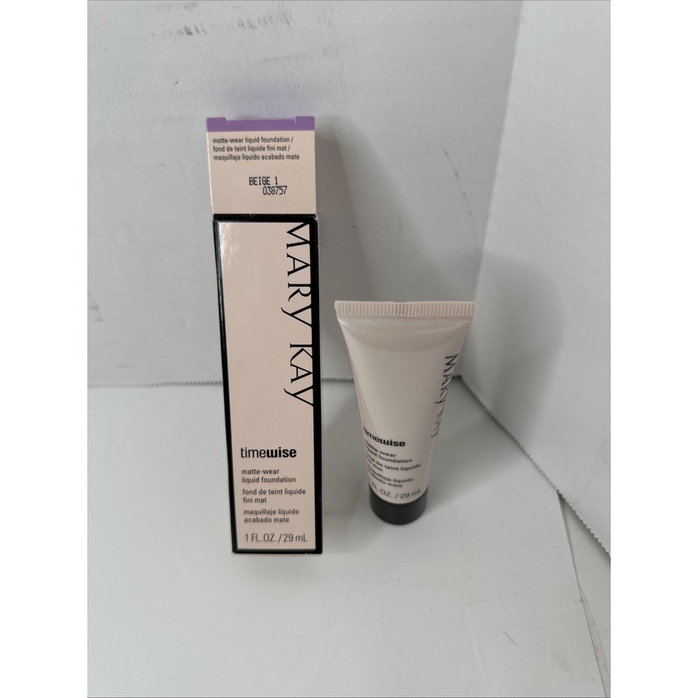 Mary Kay Timewise Matte-Wear Liquid Foundation Beige 1 1oz New in Box